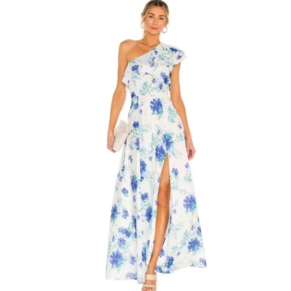 Yumi Kim Dresses & Skirts - Yumi Kim Karen One Shoulder Maxi Dress in Love is King Ivory (8)